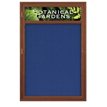 United Visual Products Sliding Glass Door Radius Letterboard, 96"x48", Satin/Green Vinyl UV9024ACS-SATIN-HUNGRN